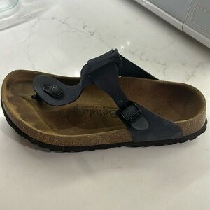 Betula Birkenstock Suede Leather Cork Thong Sandals Size 8